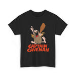 Captain Caveman Unisex Heavy Cotton Tee, Cartoon Shirt, Graphic Tee, Retro Apparel, Funny Gift, Casual Wear