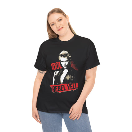 Billy Idol-Rebel Yell Unisex Tee, Music Lover Gift, Retro Rock Shirt, Concert Apparel, Vintage Band Merch