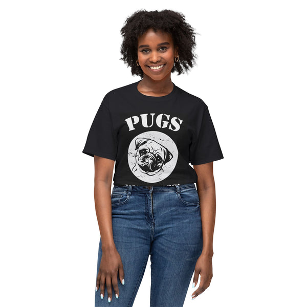 T-Shirt Pugs Not Drugs Funny Dog Lover Gift Unisex HD Cotton™