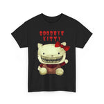 Goodbye Kitty Tee, Edgy Cat Shirt, Unisex Graphic T-Shirt, Alternative Kitty Print Top, Razor Teeth Hello Kitty Tee, Cool Cat Costume