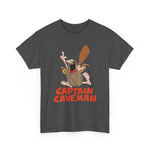 Captain Caveman Unisex Heavy Cotton Tee, Cartoon Shirt, Graphic Tee, Retro Apparel, Funny Gift, Casual Wear