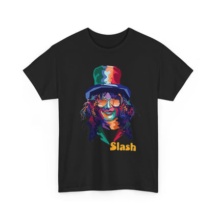 Slash Art Unisex Tee, Rock Music Shirt, Guitarist Gift, Musician Apparel, Concert Tee, Graphic Band Tee