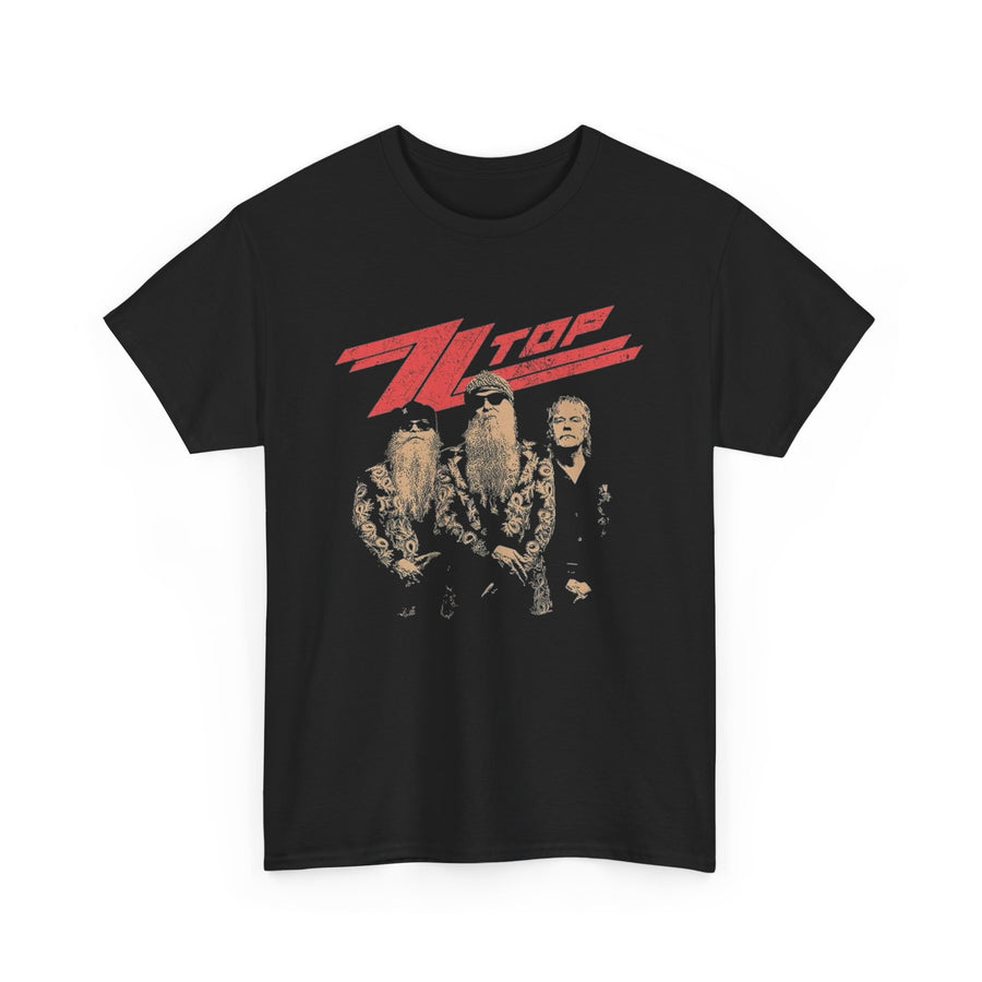 ZZ Top Unisex Heavy Cotton Tee, Rock Band Shirt, Music Lover Gift, Graphic Tee, Vintage Tee, Concert Merch