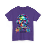 Game On Skull Tee for Gamers, Unisex Heavy Cotton T-Shirt, Gaming Apparel, Gift for Gamers, Halloween Shirt, Casual Wear