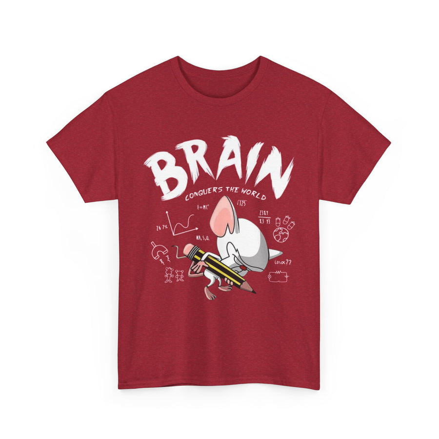 Pinky and the Brain Mouse Tee, Unisex T-Shirt, Mind Control Graphic Tee, Science Geek Gift, Psychology Shirt