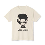 She's Alive! Inspired by Bride of Frankenstein T-shirt, Halloween Monster Shirt, Goth Tee, Horror Movie Fan Gift, Spooky Movie Shirt