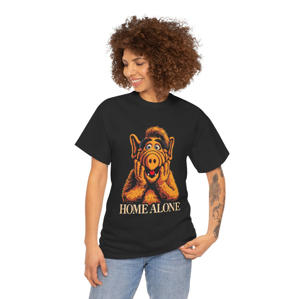Cute Home Alone Alf Unisex Tee, Funny Graphic Tshirt, Movie Lover Gift, Retro Film Shirt, Vintage Style Top