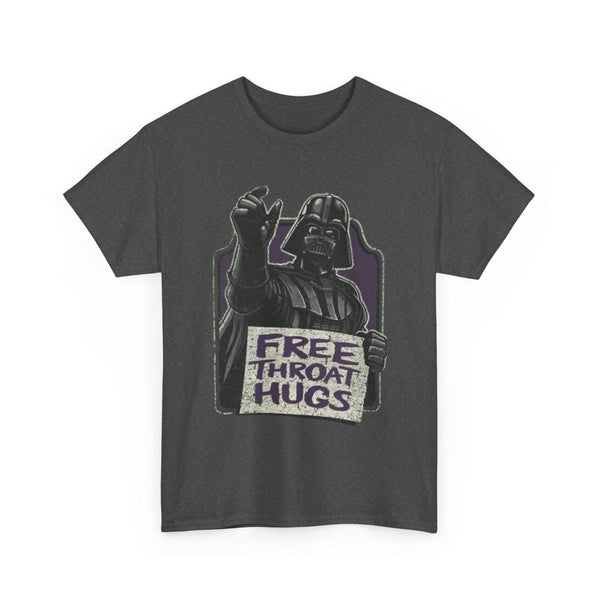 Star Wars Darth Vader Free Throat Hugs Unisex Tee Shirt, Dark Side Fan Gift, Sci-Fi Movie Lover Shirt, Galatic Empire Tee, May the Force Be