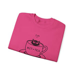 Kitty Sitting in a Tea Cup Kit-Tea Sweatshirt