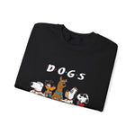 Dog Friends Cartoon Characters Sweatshirt, Cute Doggie BFFs Jumper, Fun Puppy Squad Pullover, Animal Lover Gift, Cozy Pet Owner Top