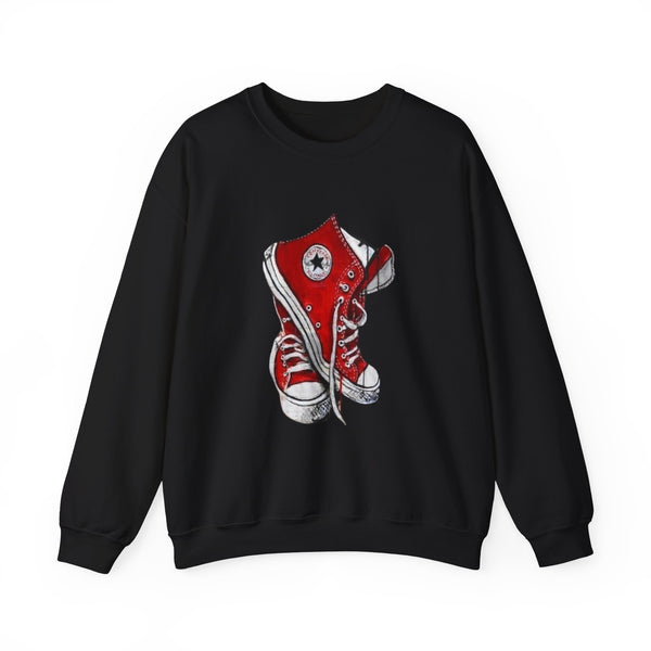 Vintage Converse Heavy Blend Crewneck Sweatshirt, Retro Sneaker Lover Gift, Classic Shoe Apparel, Unisex Grunge Jumper, Urban Streetwear Top