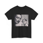 Funny Art Mashup Unisex Heavy Cotton Tee, Mr Bean and Salvador Dali Shirt, Gift for Art Lovers, Graphic Tee, Classic Tee, Artistic Tee,