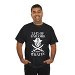Pirate Humor Tee - 3.14% of Sailors are Pirates, Funny Shirt, Nautical Gift, Math Lover Tee, Unique Halloween Costume