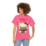 Goodbye Kitty Tee, Edgy Cat Shirt, Unisex Graphic T-Shirt, Alternative Kitty Print Top, Razor Teeth Hello Kitty Tee, Cool Cat Costume