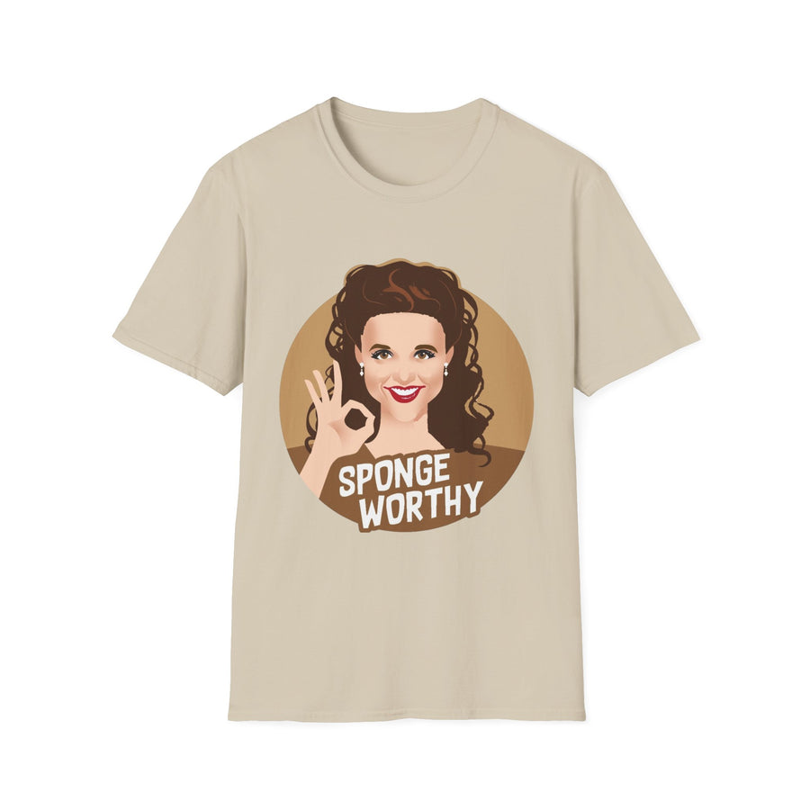 Sponge Worthy Unisex T-Shirt, Sponge Tee, Softstyle Shirt, Sponge Lover Gift, Funny Graphic Tee