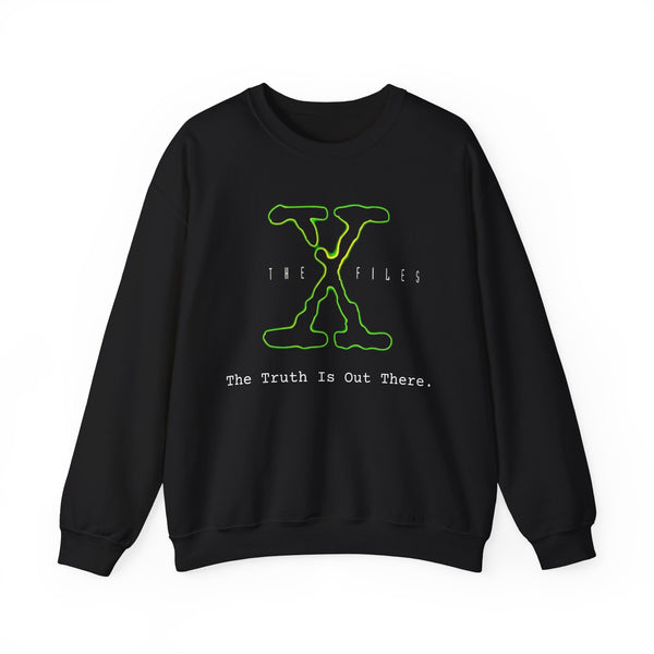 Alien Conspiracy Unisex Sweatshirt, X-Files Truth is Out There Top, Sci-Fi Crewneck Jumper, Paranormal Sweater, UFO Lover Gift