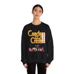 Candy Crush Front and Back Design Sweatshirt, Colorful Jumper, Fun Pullover, Sweet Treat Apparel, Cozy Top