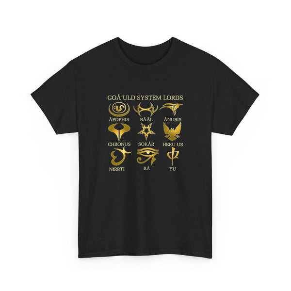 Stargate SG1 Goauld System Lords Unisex T-Shirt, Cotton Tee, Sci-Fi Fan Gift, Geek Apparel, TV Show Merch, Graphic Tee