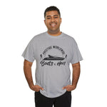 Prestige Worldwide 'Boats & Hoes' Unisex Heavy Cotton Tee, Funny Graphic Shirt, Beachwear, Gift for Him, Summer Casual Wear