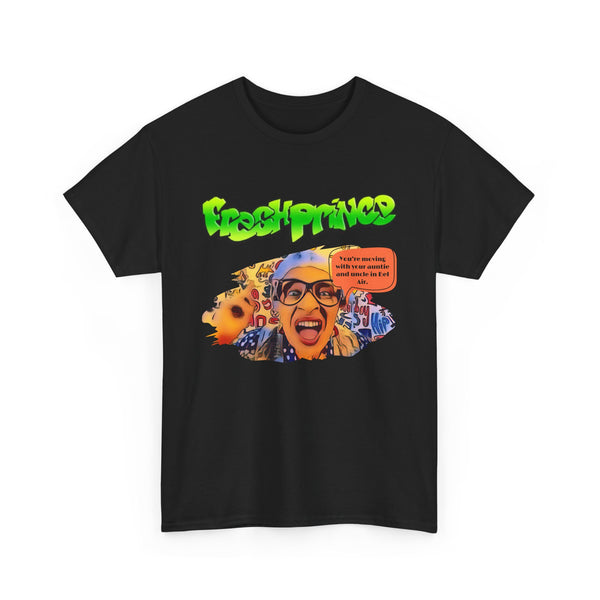 Fresh Prince Unisex Tee, You're Moving with Your Auntie and Uncle, Bel Air Gift Shirt, 90s Fan Apparel, Retro TV Show Top, Hip Hop Clothing