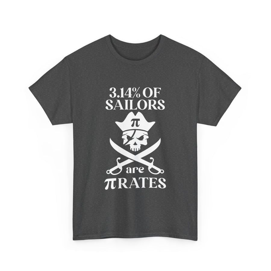 Pirate Humor Tee - 3.14% of Sailors are Pirates, Funny Shirt, Nautical Gift, Math Lover Tee, Unique Halloween Costume