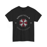 Umbrella Corporation Unisex Cotton Tee, Resident Evil Black T-Shirt, Zombie Apocalypse Shirt, Biohazard Tee, Gamer Gift Idea