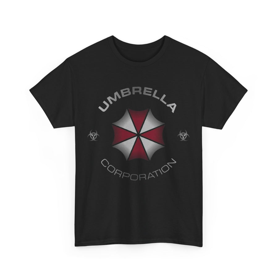 Umbrella Corporation Unisex Cotton Tee, Resident Evil Black T-Shirt, Zombie Apocalypse Shirt, Biohazard Tee, Gamer Gift Idea