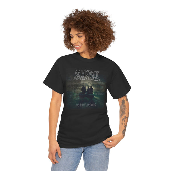 Ghost Adventures Unisex Heavy Cotton Tee - Perfect for Paranormal Fans, Casual Wear, Gift for Ghost Lovers, Halloween Outfit, TV Show