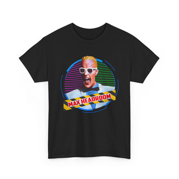 Max Headroom Unisex T-Shirt, Retro 80s Tee, Vintage Graphic Shirt, Cyberpunk Clothing, Futuristic Design Top