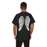 Angel Wings on the Back Tee, Shirt with Front 'Angel' Design, Religious Gift for Men and Women, Guardian Angel Apparel, Spiritual