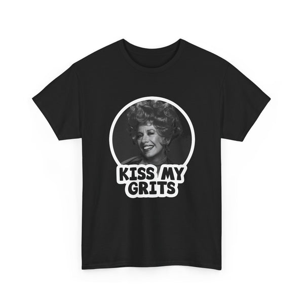 Kiss My Grits Retro T-Shirt, Unisex Tee, Vintage Alice TV Show Apparel, Flo Quote Shirt, Funny Graphic Tee