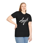 Angel Wings on the Back T-Shirt, Cherub Tee, Heavenly Shirt, Softstyle Angel Top, Celestial Apparel