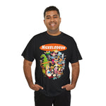 Nickelodeon Nostalgia Unisex Heavy Cotton Tee - 90s Cartoon Legends Shirt, Gift for Fans, Birthday Surprise, Casual Wear, Vintage Style