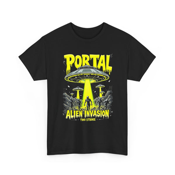 Portal Alien Invasion T-Shirt | Sci-Fi Alien Portal Graphic Tee