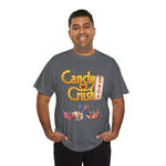 Candy Crush Front and Back Design T-Shirt, Unisex Shirt, Colorful Tee, Graphic Tee, Candy Lover Gift, Fun Tee, Vibrant Shirt