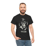 Funny Monkey Unisex Tee Shirt, Cute Animal Graphic Tee, Men's Women's Casual Top, Jungle Theme T-Shirt, Primate Lover Gift