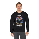 My Pet Monster Sweatshirt, Cute Monster Design, Cozy Crewneck Jumper for Animal Lovers, Funny Graphic Sweater, Gift for Pet Owners