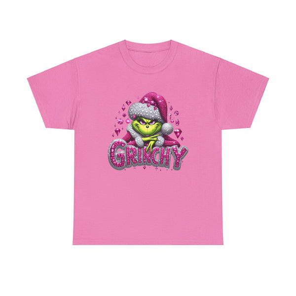 Pink Rhinestone Grinch Tee