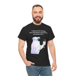 Hugo The Abominable Snowman Tee, I Will Name Him George Tshirt, Funny Yeti Shirt, Cool Sasquatch Top, Novelty Cryptid Apparel