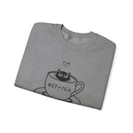 Kitty Sitting in a Tea Cup Kit-Tea Sweatshirt