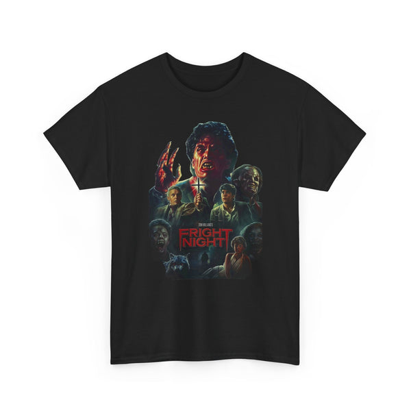 Vintage Fright Night Movie Vampires Unisex Tee, 1980's Classic Horror Shirt, Scary Halloween Costume Top, Retro Film Fan Gift, Goth Clothing