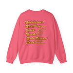 Candy Crush Front and Back Design Sweatshirt, Colorful Jumper, Fun Pullover, Sweet Treat Apparel, Cozy Top