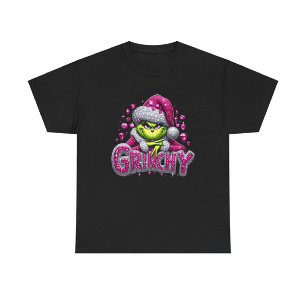 Pink Rhinestone Grinch Tee