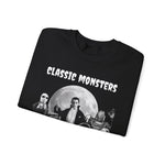 Classic Monsters Sweatshirt, Halloween Crewneck, Vintage Horror Sweater, Retro Monster Pullover, Gothic Sweatshirt