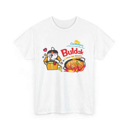 Buldak Ramen T-shirt, Spicy Carbonara Ramen Noodle Shirt, Foodie Tee, Korean Noodle Lovers Gift, Ramen Bowl T-Shirt, Funny Food Shirt