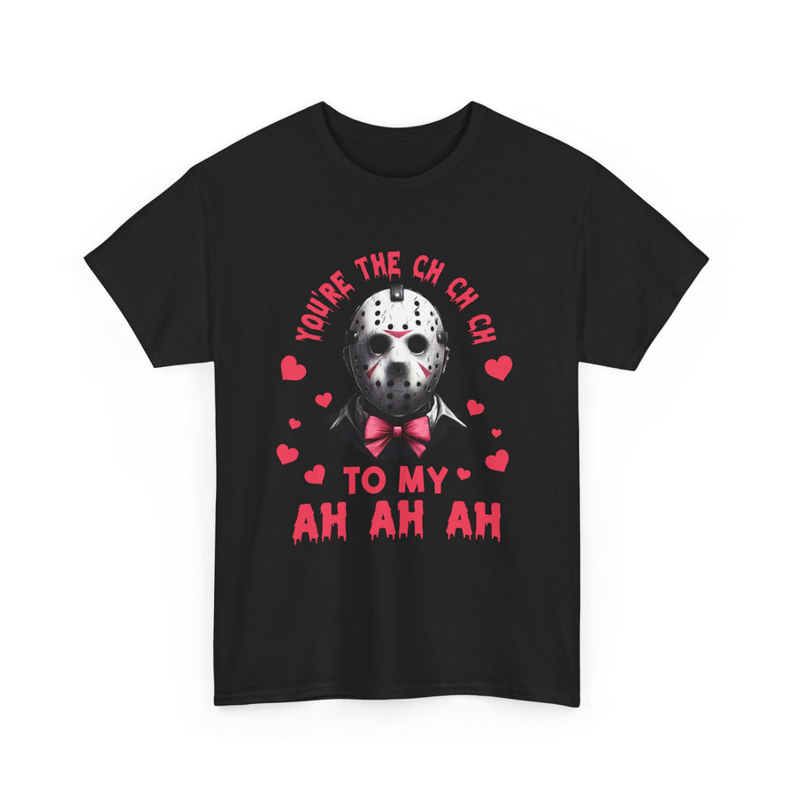 Horror Valentine T-shirt, Jason Friday the 13th Tee, Unisex Shirt, Ch-Ch-Ch to Ah-Ah-Ah, Horror Movie Fan Gift, Scary Movie Lover Top