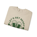 St Patricks day Lets get ready to stumble Sweatshirt, Funny Irish Gift, Unisex Hoodie, Shamrock Clover Jumper, St Paddys Day Apparel