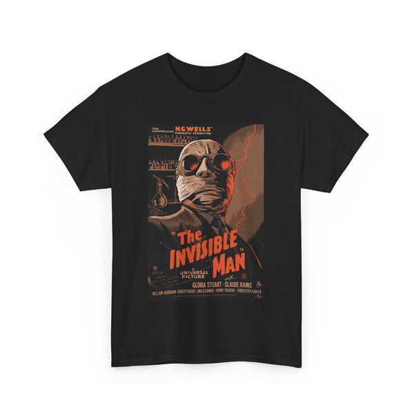 Invisible Man Classic Movie Poster Tee, Vintage Film T-Shirt, Horror Movie Lover Gift, Retro Cinema Apparel