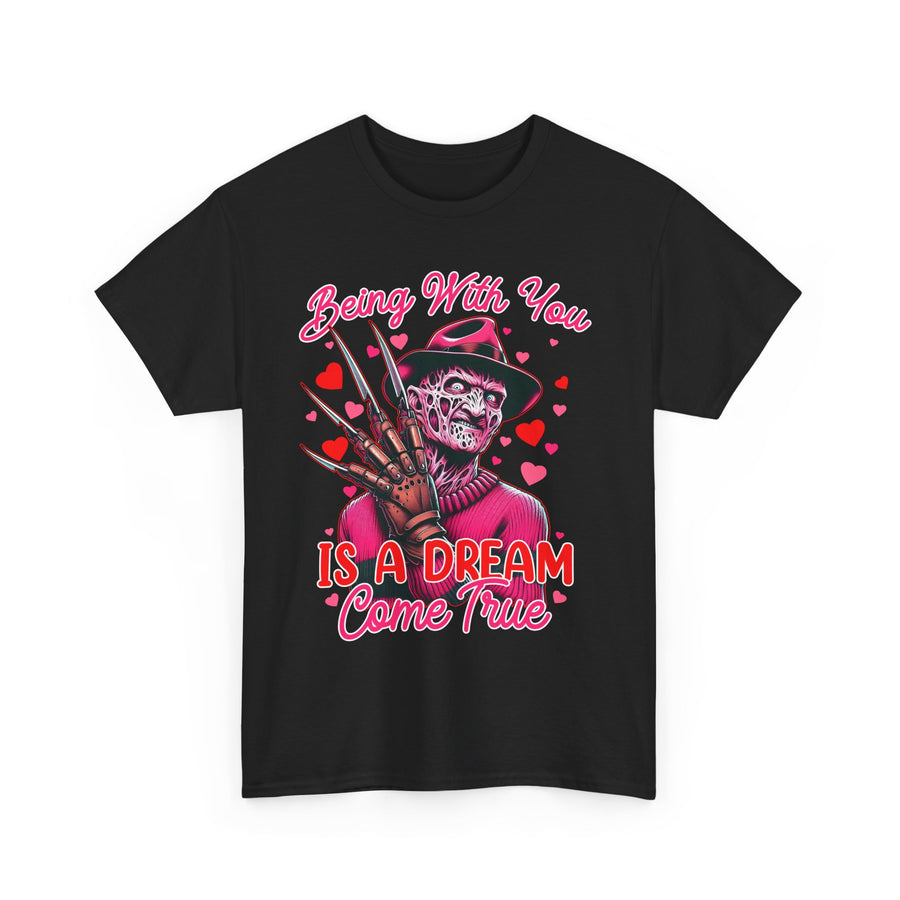 Freddy Krueger Valentine's Day Unisex Tee, Horror Movie Fan Gift, Dream Come True Shirt, Love Apparel, Halloween Costume, Scary Movie Lover