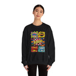 Comic Book Sweatshirt, Graphic Novel Pullover, Superhero Jumper, Geeky Crew Neck, Pop Art Sweater